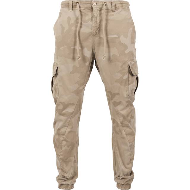 Urban Classics herr Byxor Camo Cargo Jogging Pants, sand camo, 40