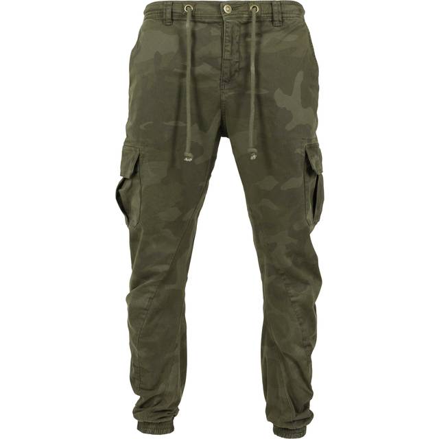 Urban Classics herr Byxor Camo Cargo Jogging Pants, Olivskamo, 44