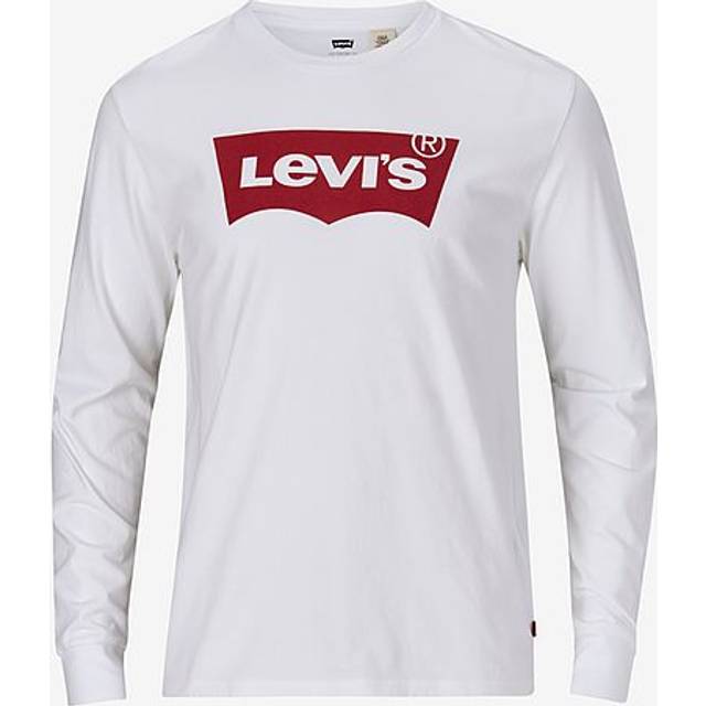 Levi's Long-Sleeve Standard Graphic Tee T-Shirt herr, White, M