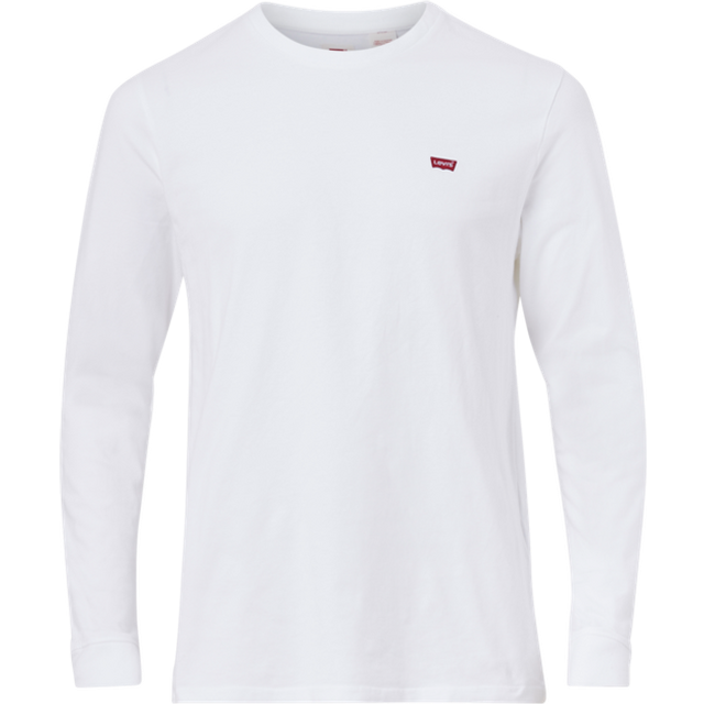 Levi's herr T-tröja Long-Sleeve Original Housemark Tee, Cotton + Patch White, S