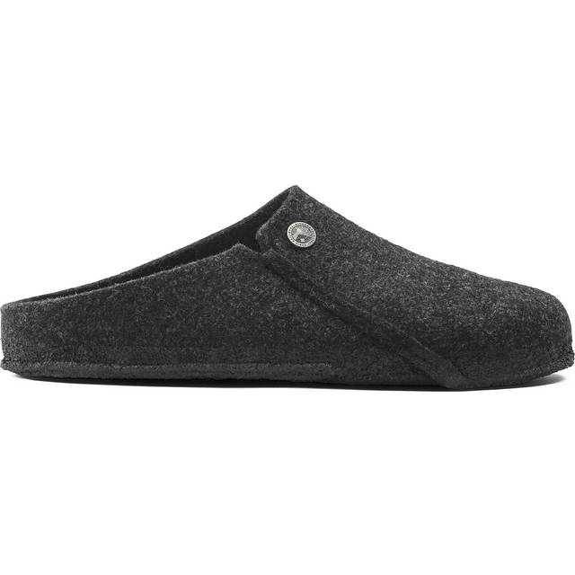BIRKENSTOCK Zermatt Damen Hausschuhe mit Kork-Latex-Fußbett Wollfilz-Schuhe Schlupf-Schuhe Schmale Weite Made in Germany 1014932 Grau