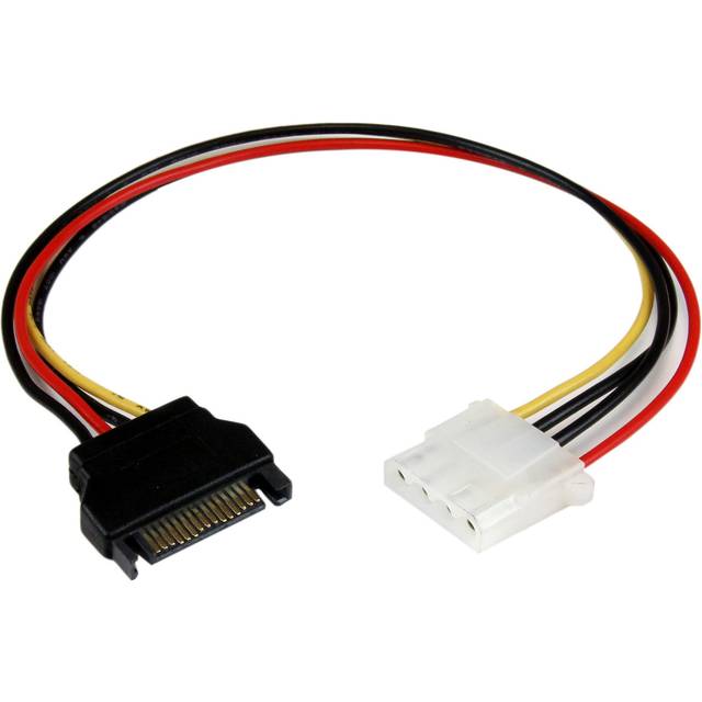 1FT StarTech SATA 15-stifts hona till LP4 manlig strömkabeladapter