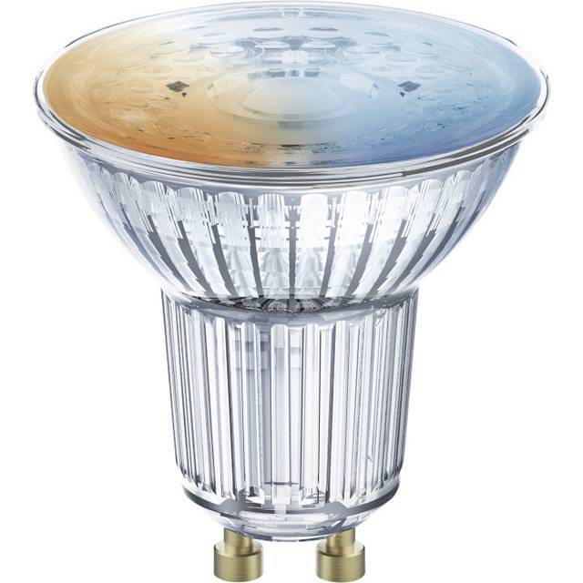 LEDVANCE Smart LED-reflektorlampa med Bluetooth Mesh teknik, bas GU10, ljusfärg kan ändras (2700–6500 K), dimbar, ersätter reflektorlampor med 40 W, SMART+ BT Spot GU10 Tunable White, 1-pack