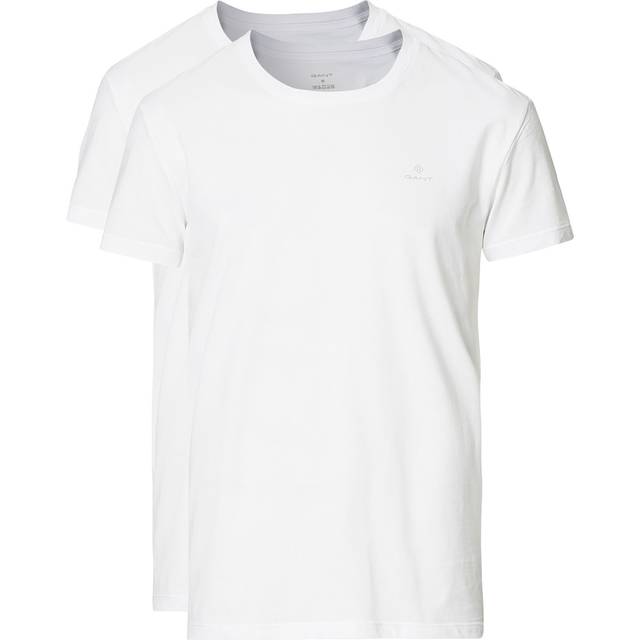 Gant 2-pack Basic Crew Neck T-Shirt - White - Large