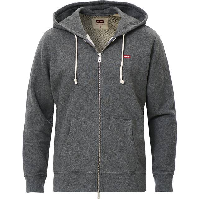 Levi's for man. 34584-0000 Original Zip sweatshirt gray (M), Casual, Grey, Cotton, Sustainable