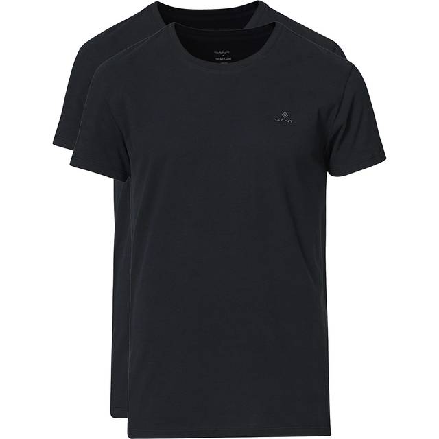Gant 2-pack Basic Crew Neck T-Shirt - Black - X-Large