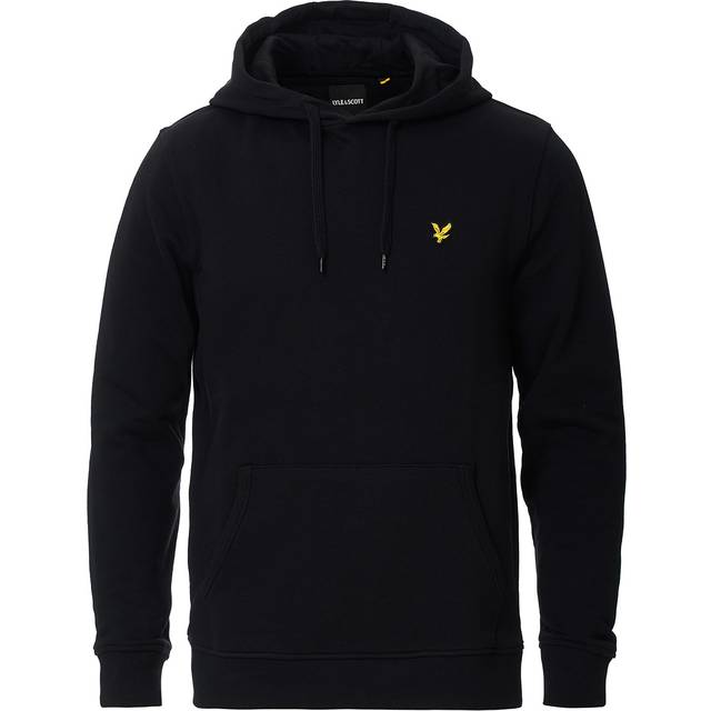 Men's Lyle & Scott Mens Pullover Hoodie - Black - Size: 44