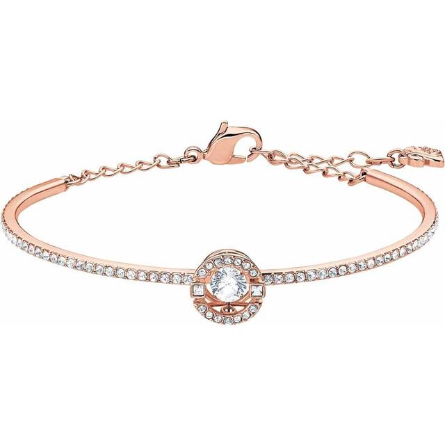 Swarovski Sparkling Dance Rose Gold Bangle - Rose Gold - Adjustable