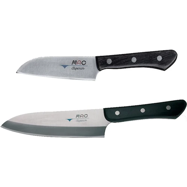 MAC Superior Series 2 Piece Santoku Knife Set (SK-201)