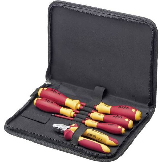 Wiha - electrician's tool set (33969), screwdriver, diagonal cutters, 6 pcs. in bag