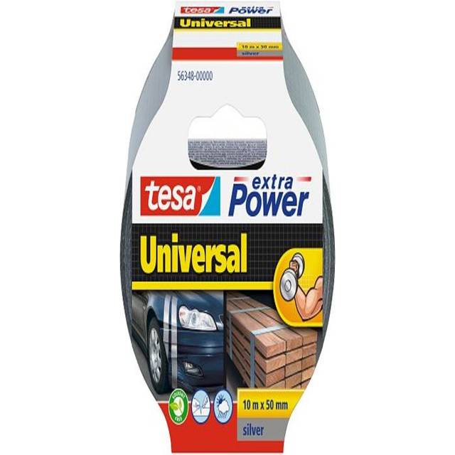 Tesa extra power universal adhesive tape silver waterproof 10m x 50mm