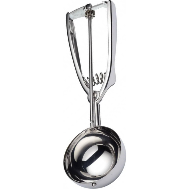 Deluxe Stainless Steel 4.9cm (49mm) Ice Cream Scoop - Silver - One Size