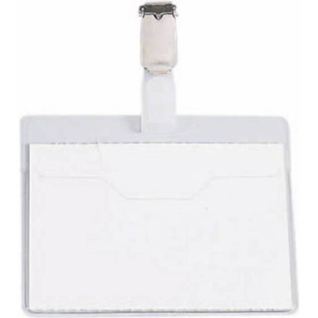 Durable 810619 Namnskylt med clips 60x90mm, transparent, 25 stycken