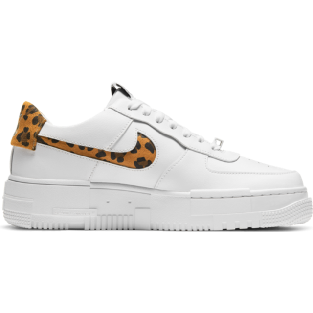 Nike  Air Force 1 Pixel SE Leopard Print Women Sneakers White CV8481-100 36.5