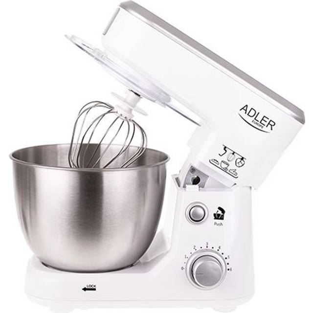 ADLER AD4216 Knådningsmaskin, Rostfritt Stål, 1000 W, Vit