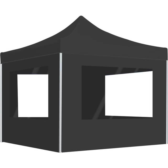 vidaXL Professional Folding Party Tent with Walls Aluminium 2x2 m Blue