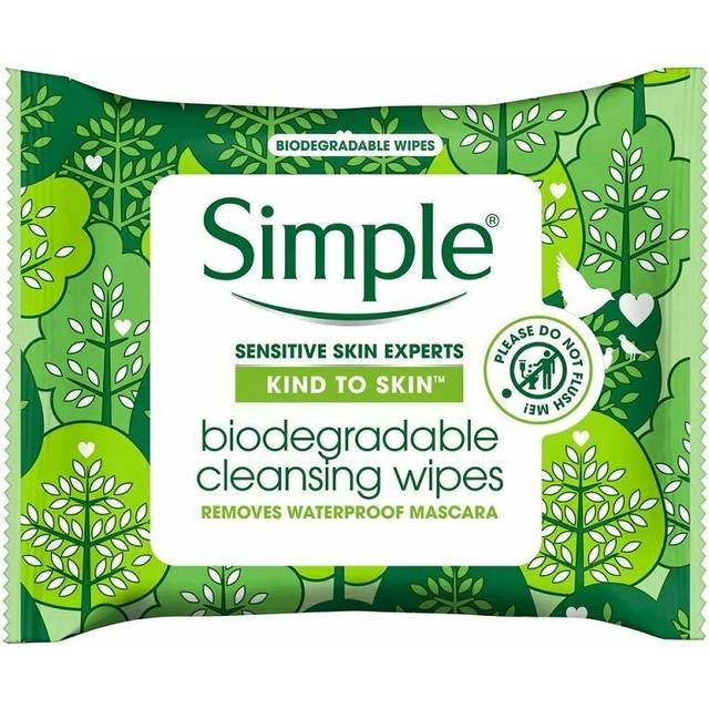 Kind To Skin, Biodegradable Cleansing Make Up Remover Face Wipes For Women, Perfect for Sensitive Skin 1 Months Supply (6 Packs Of 20 Wipes)