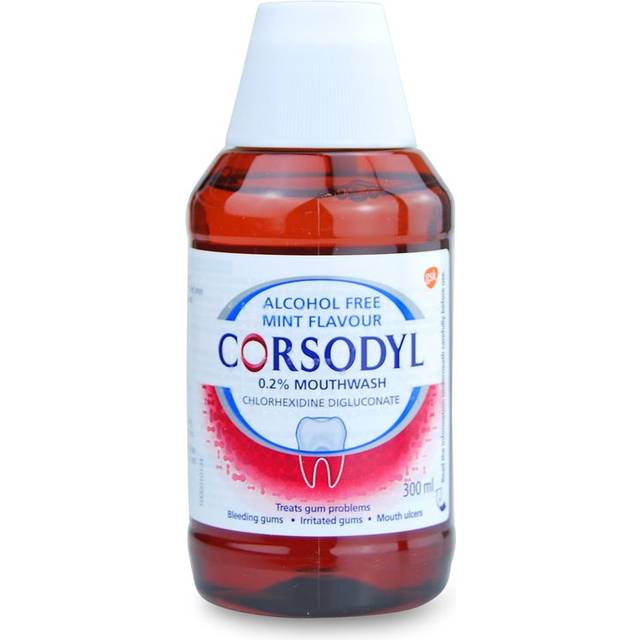 Corsodyl Gum Disease & Bleeding Gum Treatment Mouthwash, 0.2% Alcohol Free