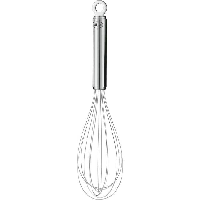 RÖSLE Visp, högkvalitativ visp med smalt handtag, 18/10 rostfritt stål, diskmaskinssäker, längd 22 cm, silver