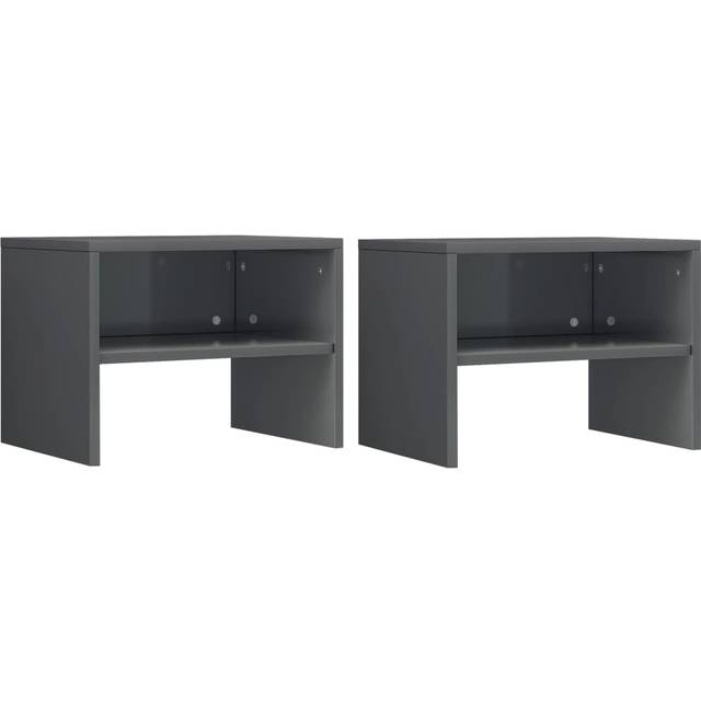 Bedside Cabinets 2 pcs White 40x30x30 cm Engineered Wood vidaXL