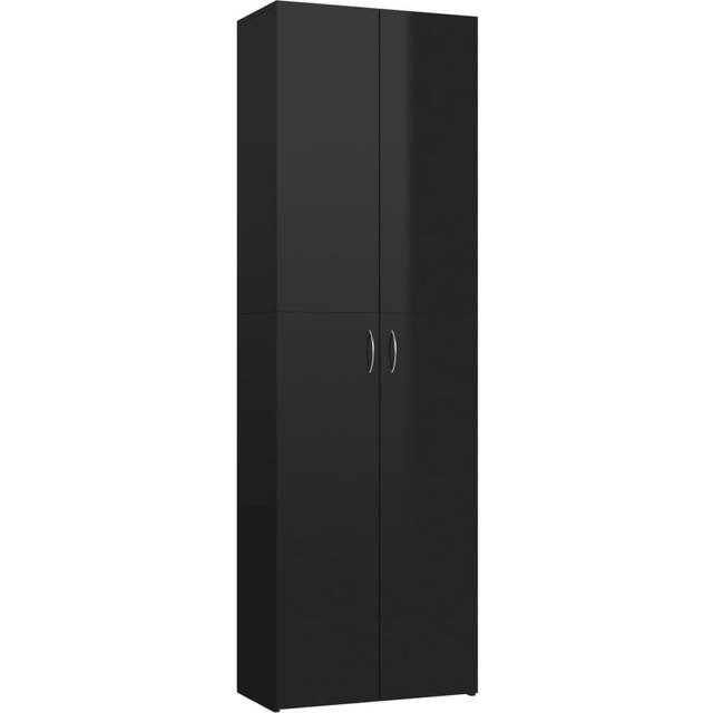 vidaXL Office Cabinet Concrete Grey 60x32x190 cm Engineered Wood