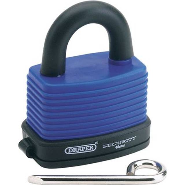 Resettable 4 Number Combination Laminated Steel Padlock and Bumper, 48mm