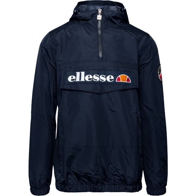 Ellesse mens mont 2 overhead jacket hooded casual anorak pull over navy blue