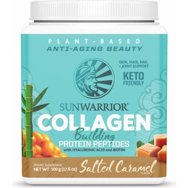 Sunwarrior Collagen Building Protein Peptides Salted Caramel 17.6 oz