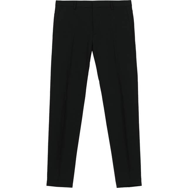 Slim Wool Stretch Suit Trousers