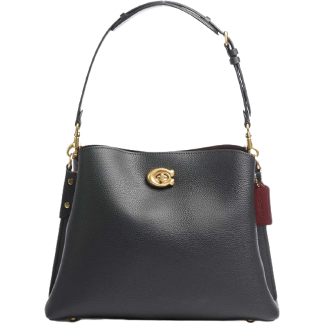 Coach Shopping Bags - Polished Pebble Leather Willow Shoulder Bag - black - Shopping Bags for ladies - unisize