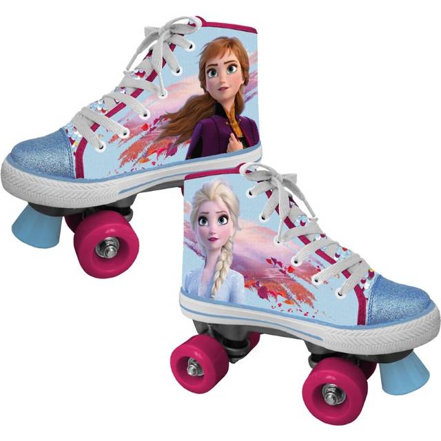 Disney Frozen II Rullskridskor med snurrande paljetter för flickor, Multicolor, 35-36