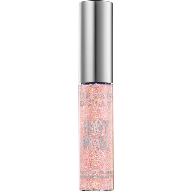 URBAN DECAY Moondust Liquid Glitter Eyeliner (Grind - Light Pink Iridescent Glitter)  Sparkly Eye Liner  Glitter Eyeshadow Topper  Universal Shimmerin