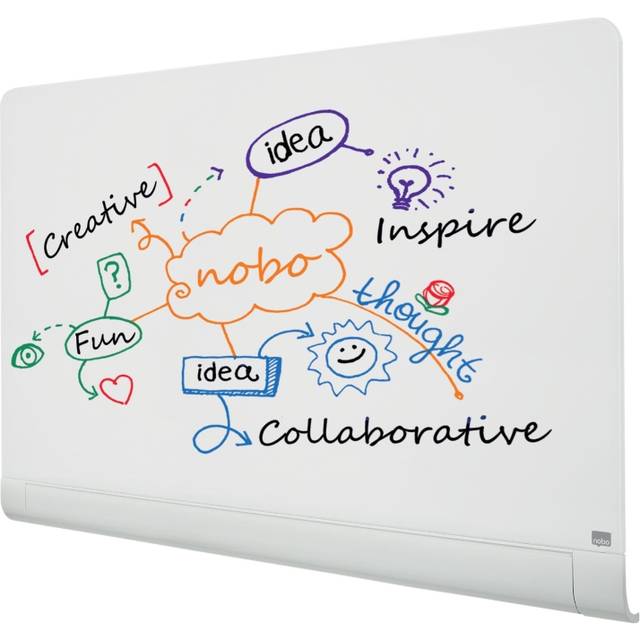 Nobo Impression Pro Glass Boards with concealed pen tray