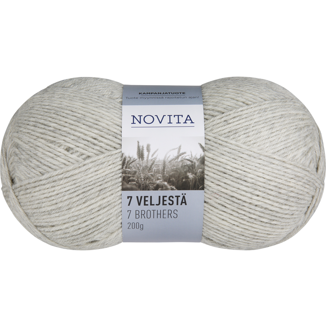 7 Bröder Garn Ullmix 100 g solros 268 Novita
