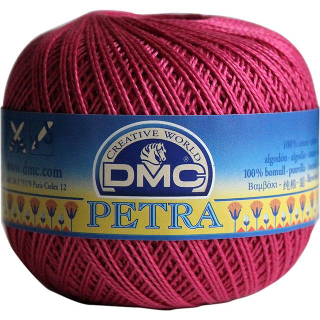 Petra Yarn, 100% Cotton, Blue (53845), Size 5