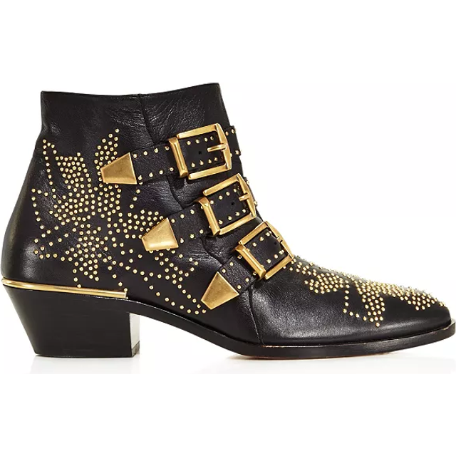 Chloé "Susanna" Low Boots - Black   - 36 IT