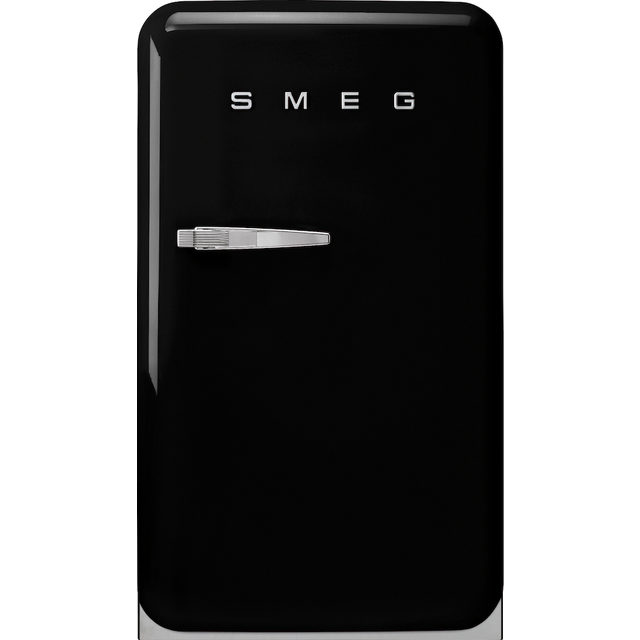 Smeg FAB10RBL5 "FAB10RBL5 55cm Fridge with Icebox Right Hand Hinge, Black"