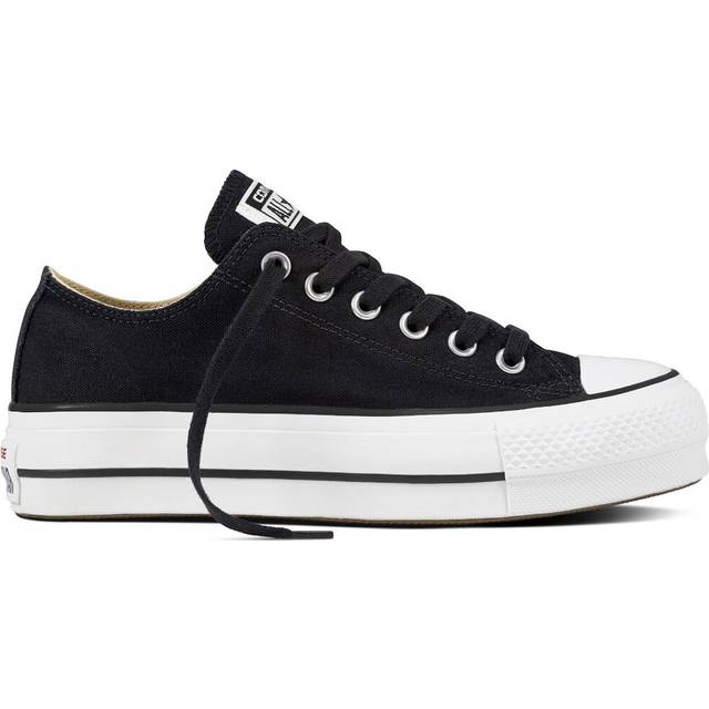 Converse Black All Star Lift Sneakers - BLACK/WHITE/WHITE - US 12