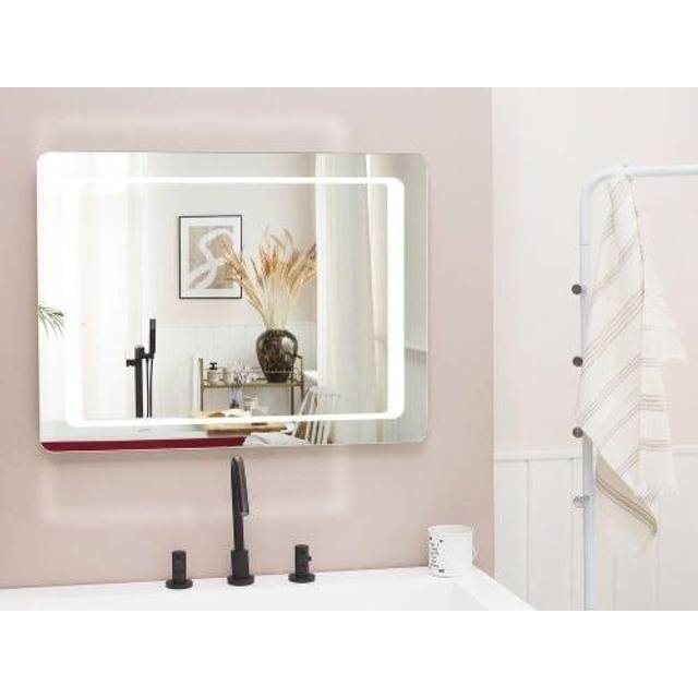 LED Bathroom Mirror WASSY 80 cm 60 cm Silver