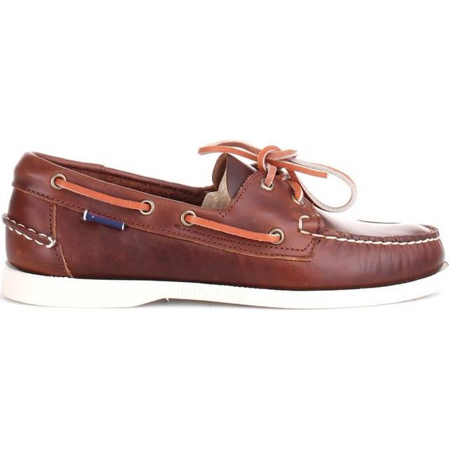 Boat shoes Sebago Portland Waxed - Marron
