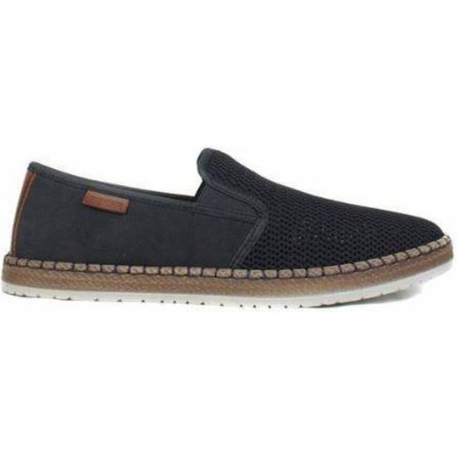Rieker herr tofflor B5265, män slip-on, Blå 14, 41 EU