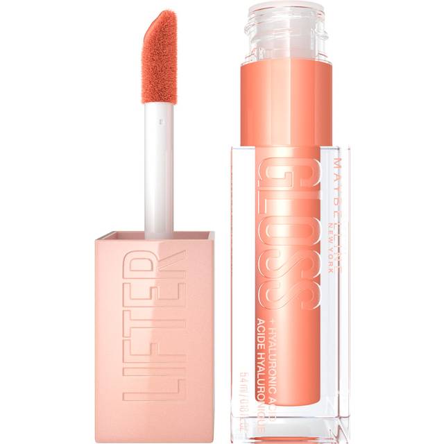 Maybelline New York Lifter Gloss, Plumping and Hydrating Lip Gloss with Hyaluronic Acid, 5.4 ml, Shade: 007, Amber