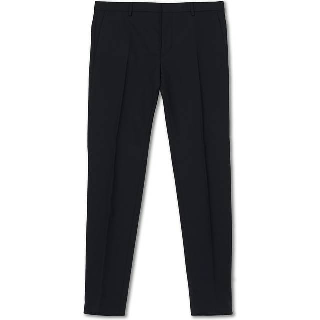 Slim Wool Stretch Suit Trousers - Blue - 54
