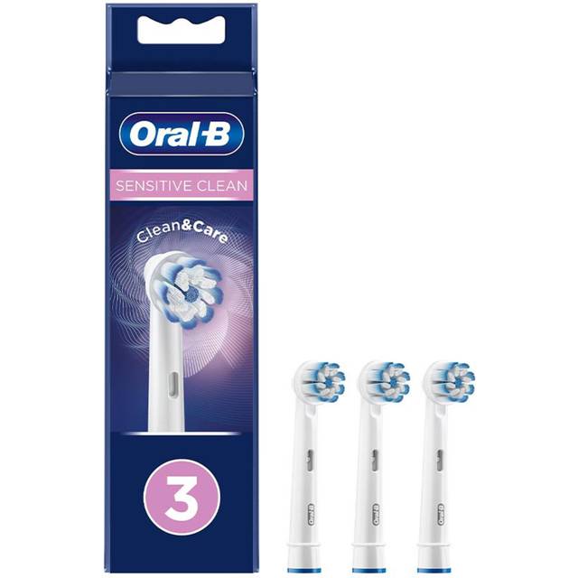 Oral-B Tandbørstehoveder Sensitive Clean & Care - Hvid - 3 stk.