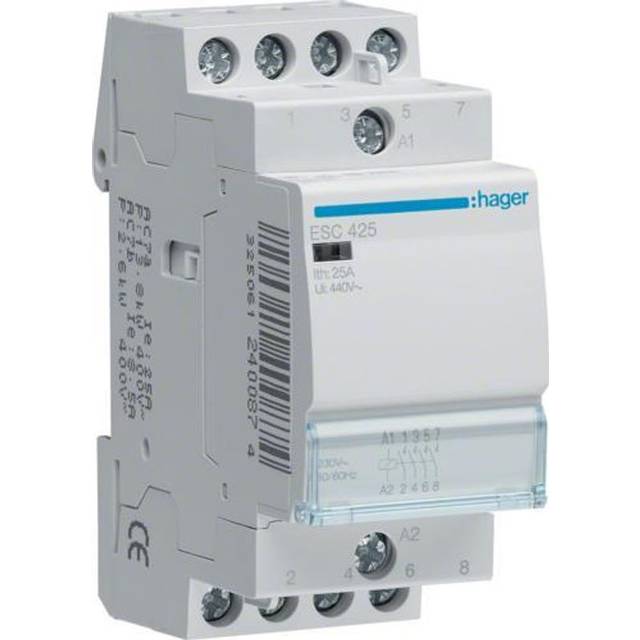 ESC425 - Installation contactor 230VAC 4 NO/ 0 NC ESC425