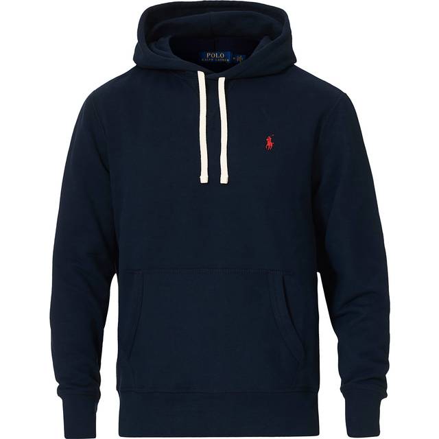 Polo Ralph Lauren för män. 710766778007 Fleece tröja med huva RL Navy (S), Casual, Bomull, Polyester, Lång ärm, Marino (S)