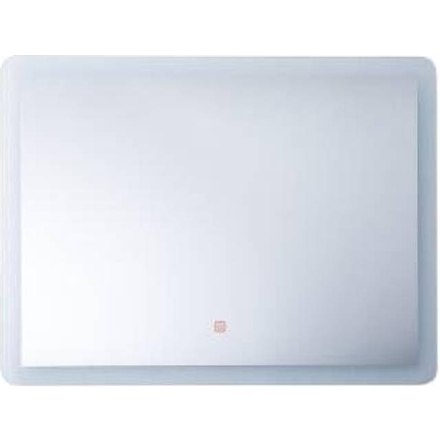 LED Bathroom Mirror CORROY 80 cm 60 cm Silver