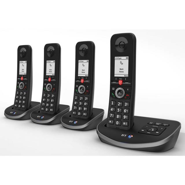 BT Advanced Quad Dect Call Blocker Telephone with Answer Machine