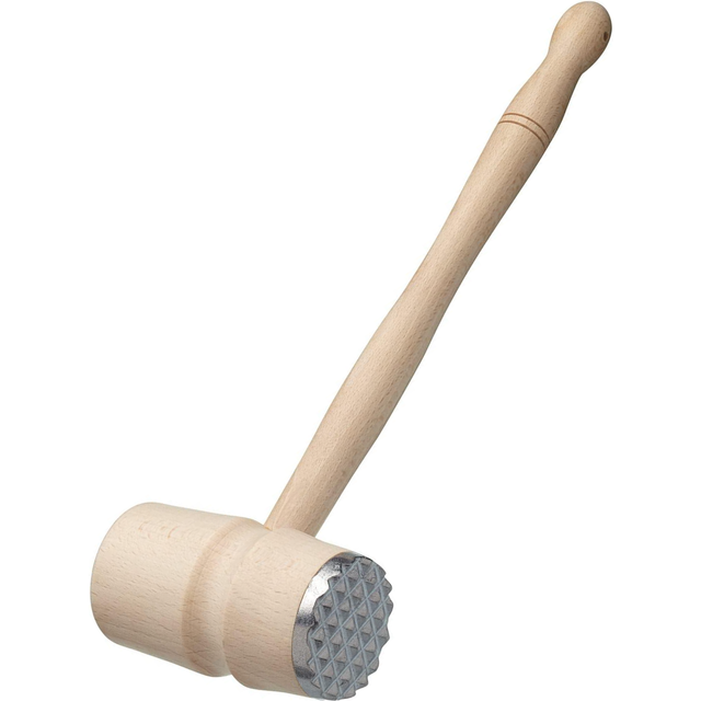 KitchenCraft Kötthammare/Köttklubba, Bokträ/Metall, 31 cm, KCMALLET