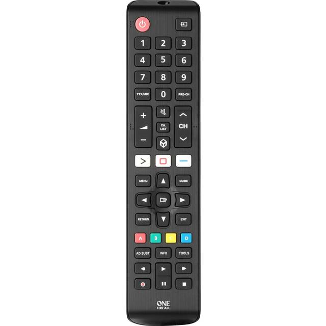One for All Samsung TV fjärrkontroll – fungerar med alla smarta TV-apparater – den perfekta TV-ersättningsfjärrkontrollen – URC4910
